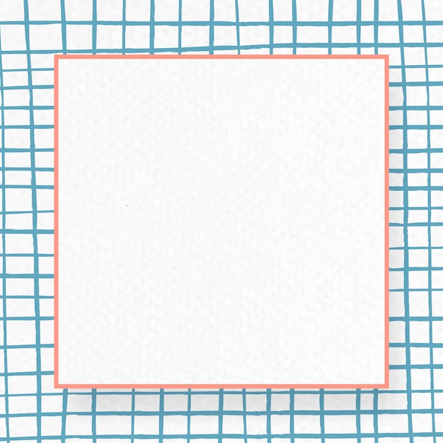 Vetor de quadro abstrato quadrado em branco