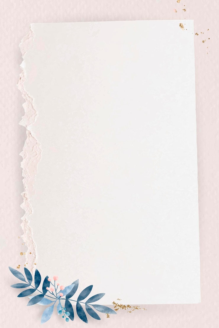 Vetor vetor de quadro de retângulo de papel frondoso