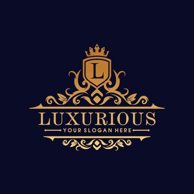 Vetor de qualidade premium de logotipo luxuoso