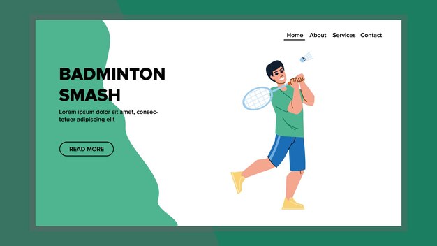 Vetor de quebra de badminton