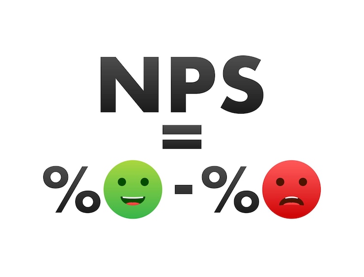 Vetor de rótulo de sinal de pontuação do promotor líquido NPS ilustração stock