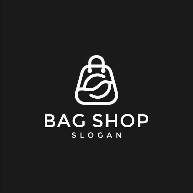 Vetor de sacola de compras do logotipo da loja s