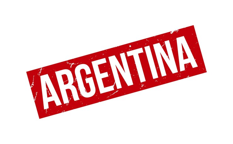 Vetor vetor de selo de carimbo de borracha da argentina