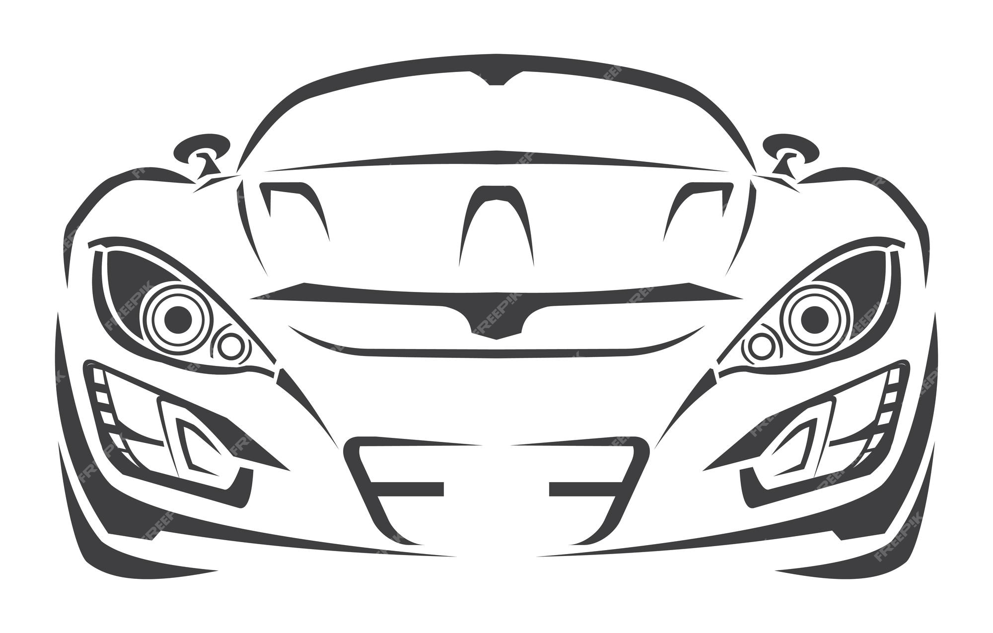 Ícone De Linha De Carro Ardente, Sinal De Vetor De Contorno, Estilo Gráfico  Linear Isolado No Branco. Carro Na Ilustração Do Símbolo De Fogo.  Ilustraciones svg, vectoriales, clip art vectorizado libre de