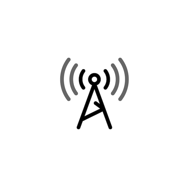 Vetor de símbolo de sinal de antena