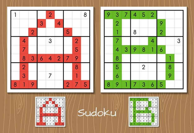 sudoku jogos conjunto com respostas médio dificuldade. 30765528 Vetor no  Vecteezy