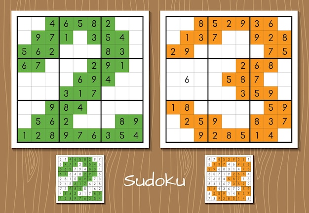 Vetor de jogo sudoku definido com as respostas 8 9 números