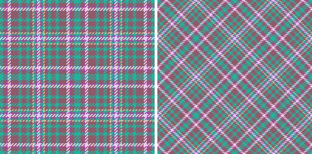 Vetor vetor de tartan sem costura padrão de tecido xadrez verificação de fundo têxtil de textura