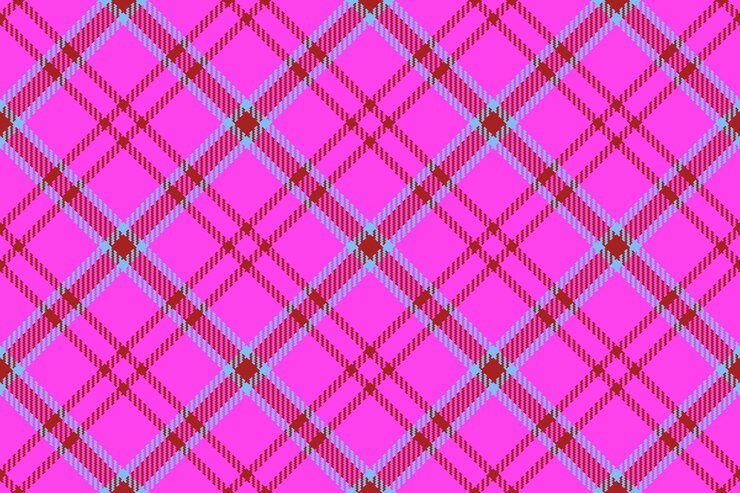 Vetor vetor de tecido sem costura padrão de textura xadrez têxtil verificar fundo tartan