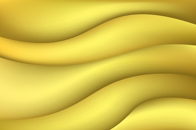 Vetor de textura de fundo fluido abstrato elegante com cor dourada
