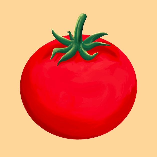 Vetor de tomate vermelho