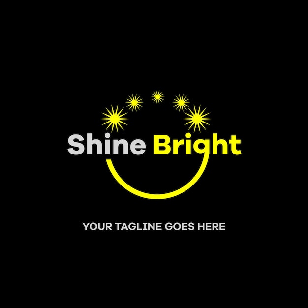 Vetor vetor do logotipo da empresa shine bright