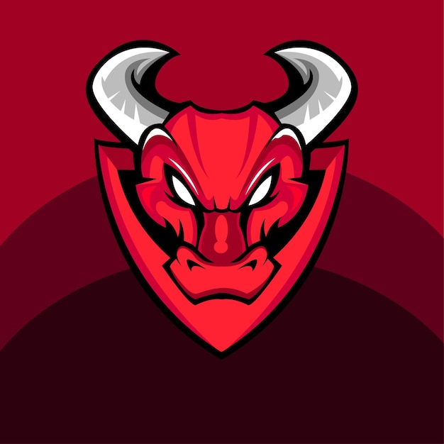 Vetor do logotipo da mascote do Bull Esport