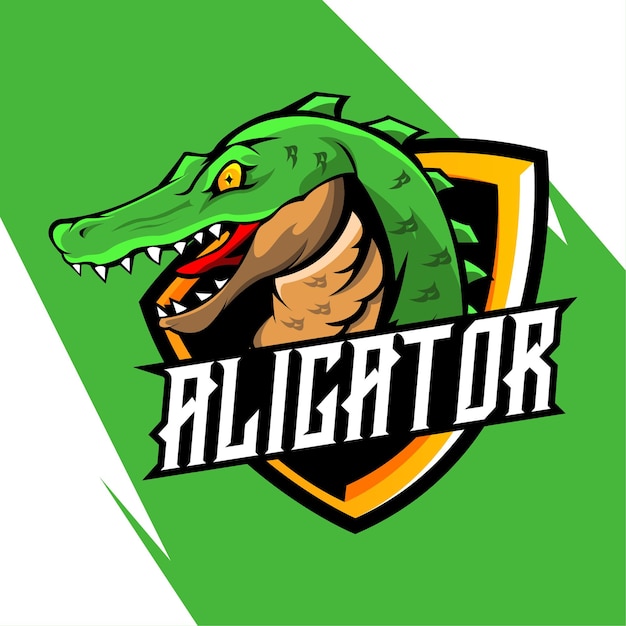 Vetor do logotipo da mascote do Jacaré Esport