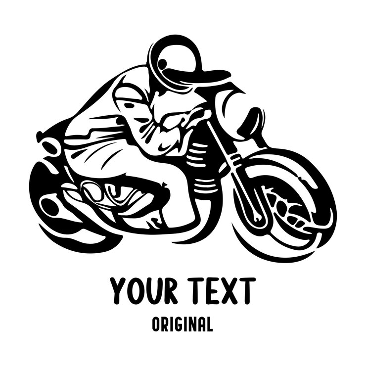 Vetor vetor do logotipo da motocicleta