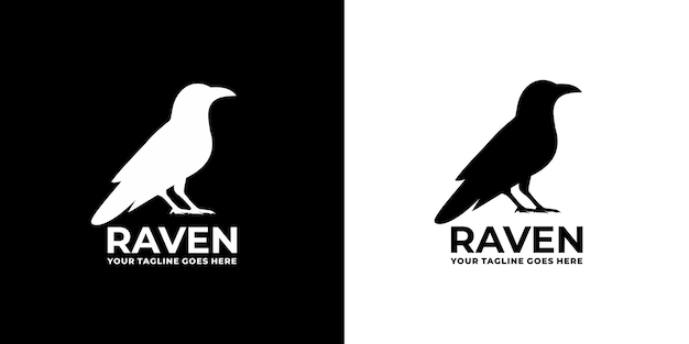 Vetor vetor do logotipo da raven