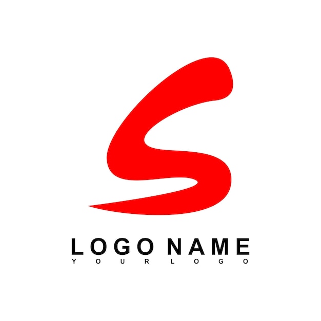 vetor do logotipo do nome da letra S