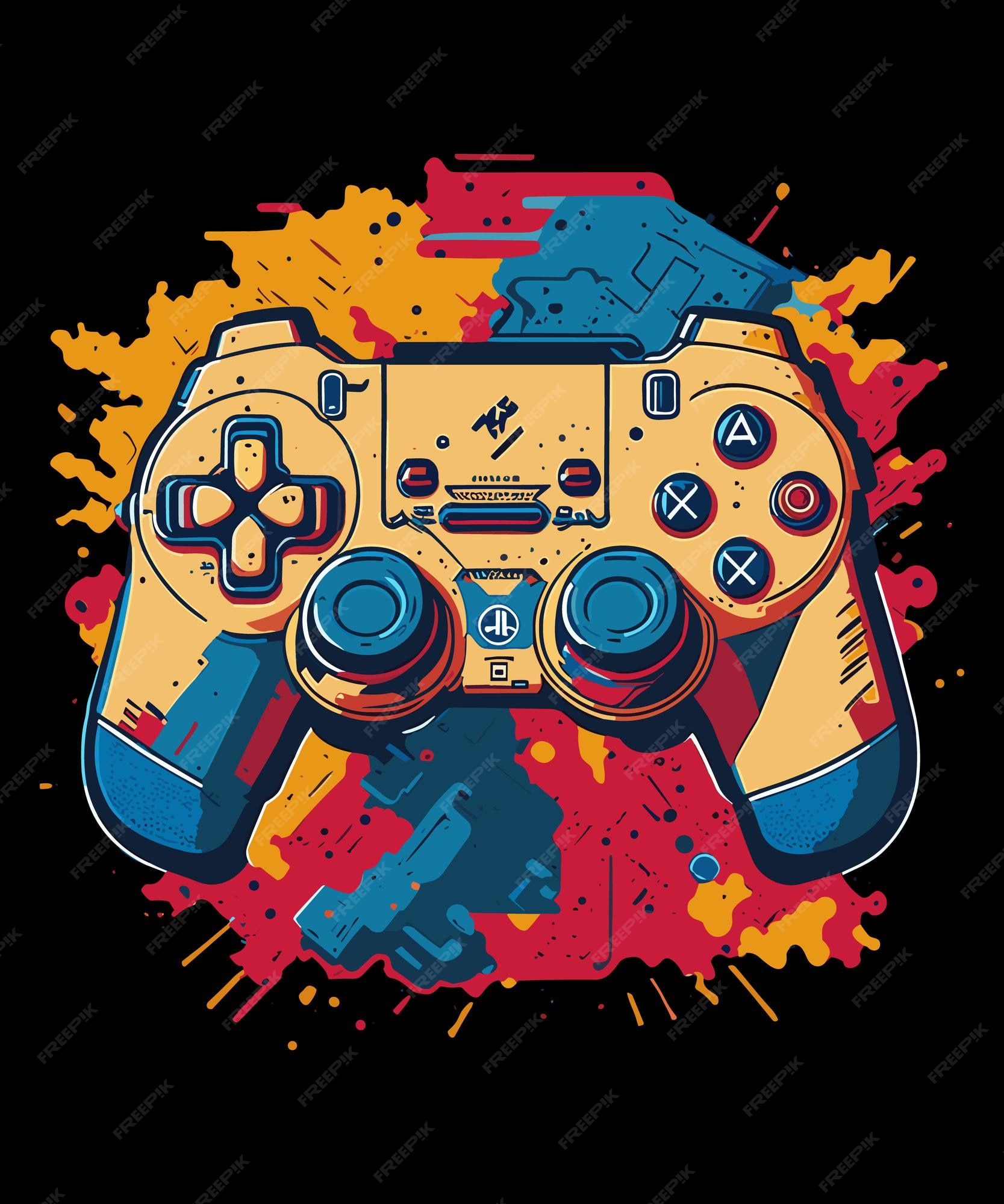 Cada pista é uma pista de jogo camiseta de jogo com joystick de jogo  ilustração vetorial