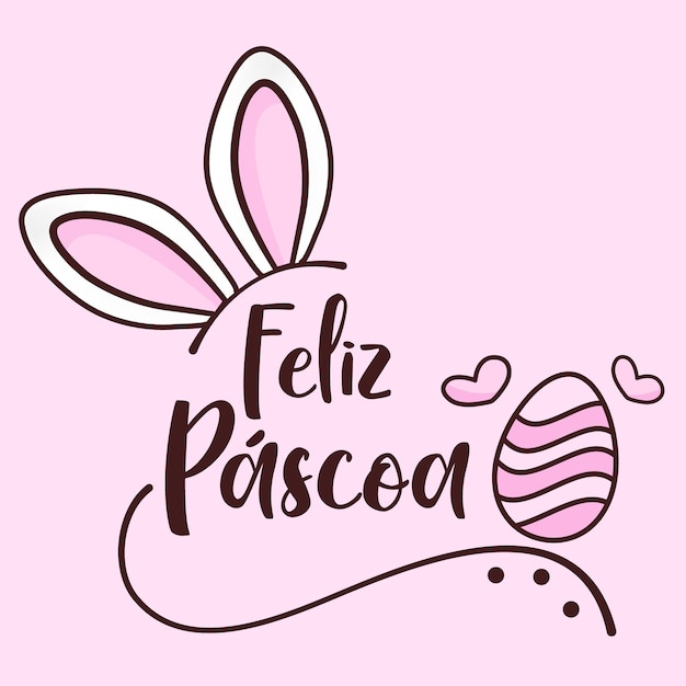 Vetor feliz páscoa vetor brasil