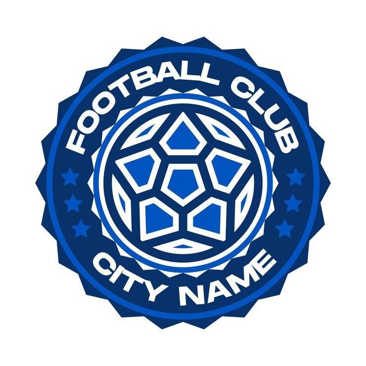 Vetor vetor futebol ou futebol logotipo moderno vetor ilustração modelo ícone design gráfico esporte