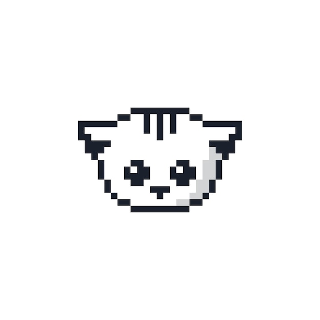 Vetor gato pixel