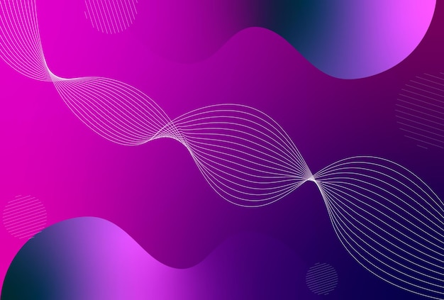 Vetor grátis fundo roxo escuro e azul com um design de onda