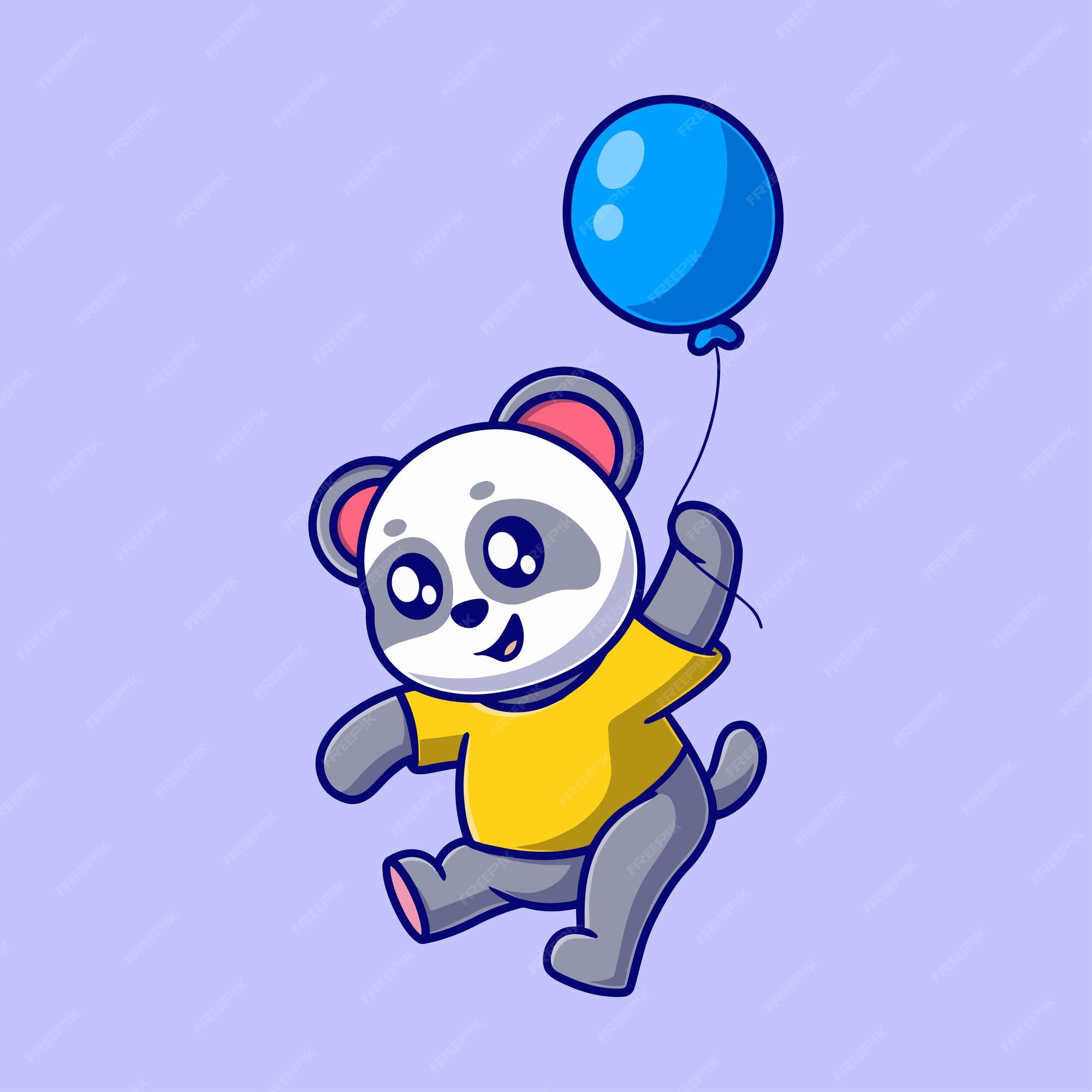 ilustração de desenho animado de panda fofo e feliz 2155970 Vetor no  Vecteezy