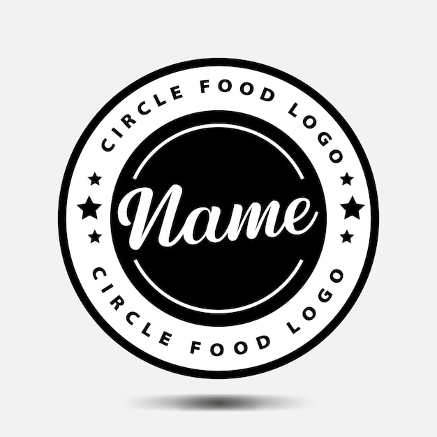 Vetor gratuito de logotipo circular sello