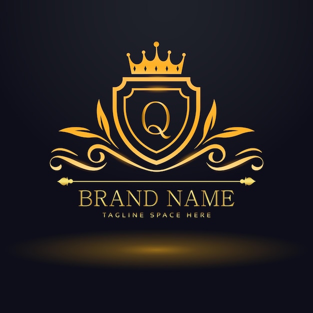 vetor letra q logotipo de luxo para sua marca
