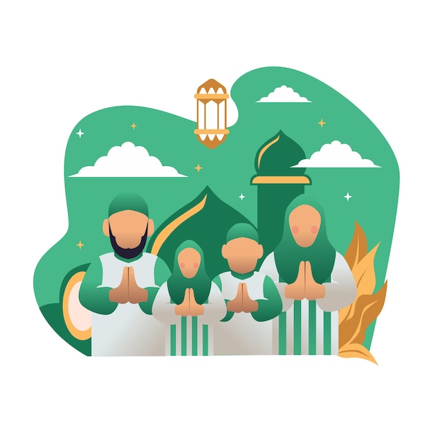 vetor muçulmano do eid ramadã