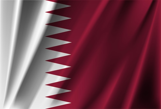 Vetor oficial da bandeira nacional do qatar