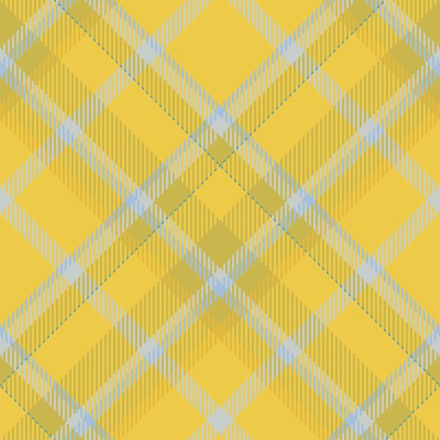 Textura de tecido xadrez amarelo sem costura fundo geométrico