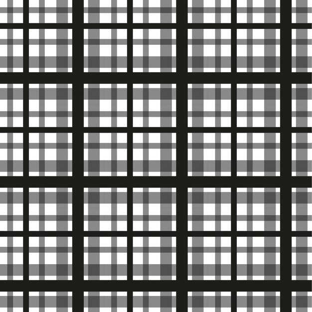 Papel de parede xadrez preto e branco do fundo da aquarela do tartan