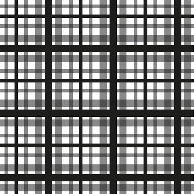 Papel de parede xadrez preto e branco do fundo da aquarela do tartan