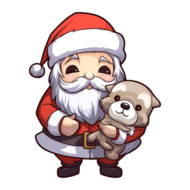 Vetor papai noel joga um jogo com controlador de jogo