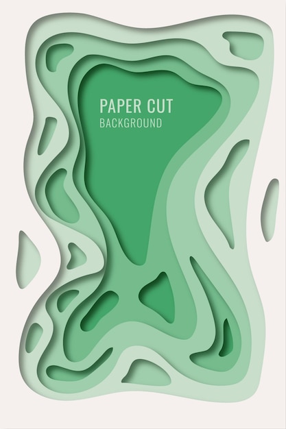 Vetor Premium de fundo de corte de papel 3d