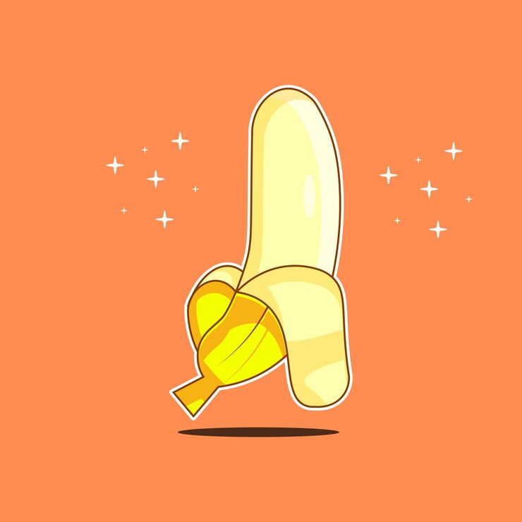 Vetor vetor premium l vector ilustração de design de ícone de design de banana deliciosa e fresca