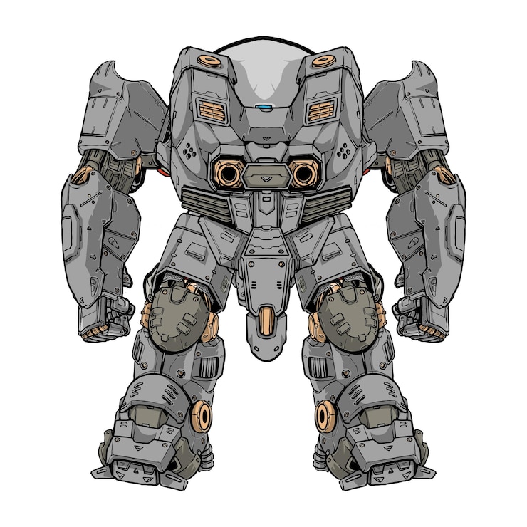 Vetor vetor premium | rei gunpla gundam mecha robô construído por cabeça braço corpo perna arma ilustração