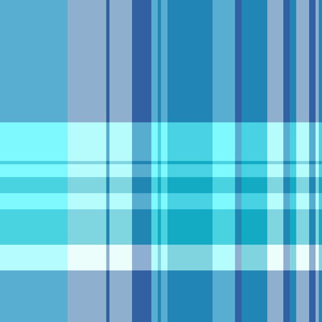 Vetor tartan sem costura de tecido de verificação de padrão com uma textura xadrez têxtil de fundo em cores ciano e azul