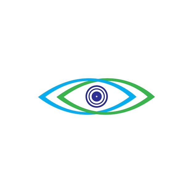 Vetores de logotipo de saúde de cuidados com os olhos