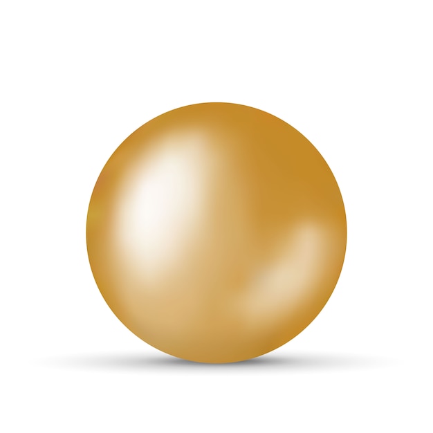Vetorial, ilustração, com, dourado, bola