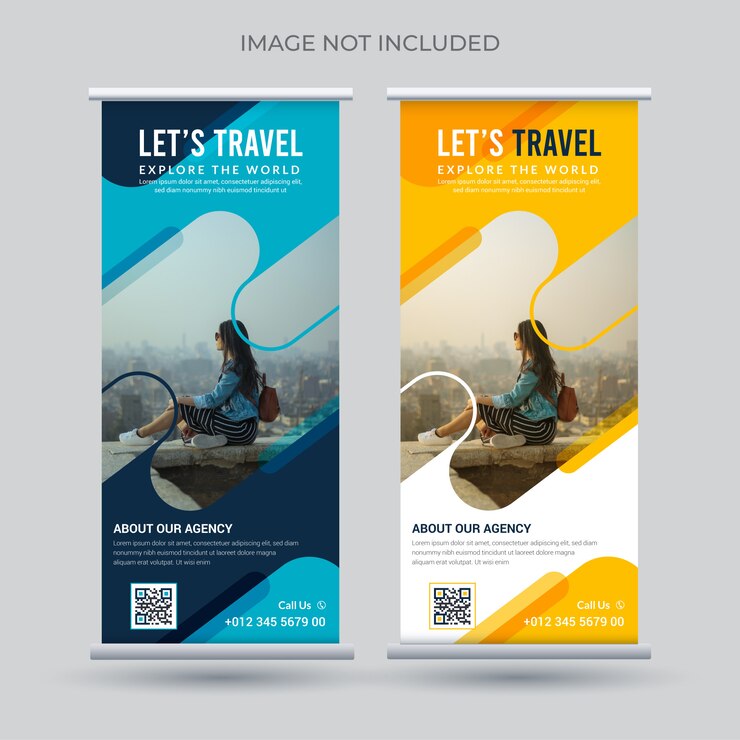 Vetor viagem arregaçar banner