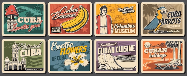 Viagem, comida, natureza e cultura cubana