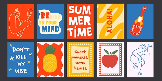Vibrações de verão e citações motivacionais