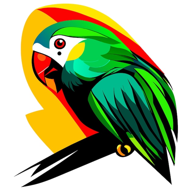 Vetor vibrant macaw vector graphics