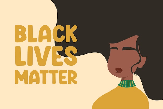 Vetor vidas negras importam ilustração de fundo
