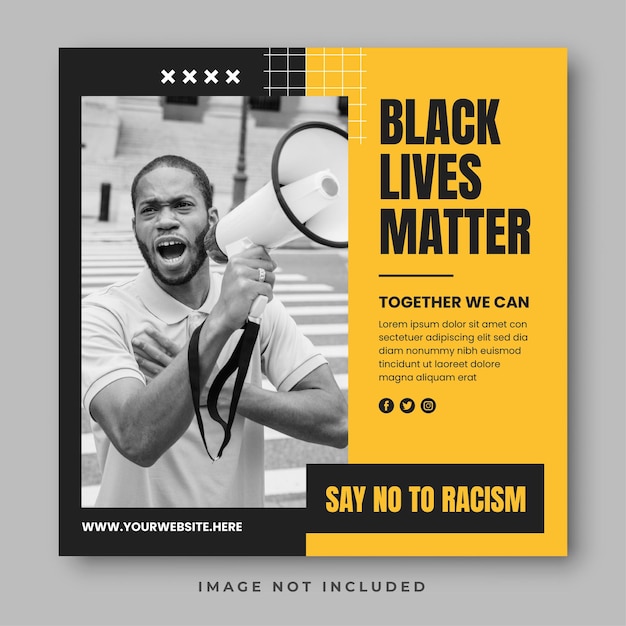 Vidas negras importam modelo de mídia social