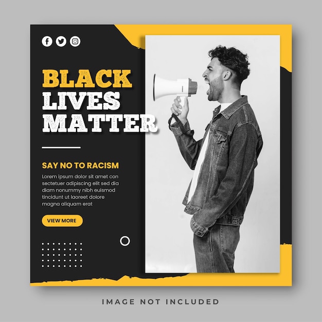 Vidas negras importam modelo de mídia social
