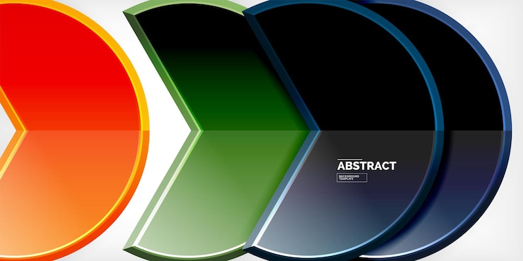 Vetor vidro refletor geométrico formas redondas fundo ilustração vetorial para papel de parede banner fundo cartão livro ilustração página de chegada