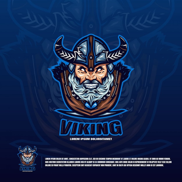 Viking head logo